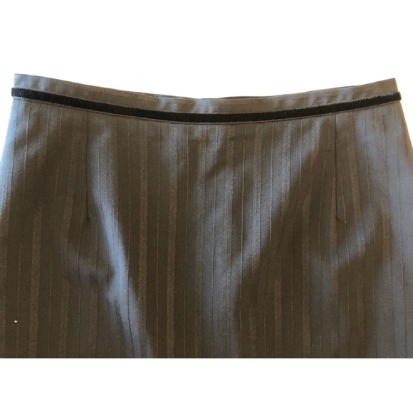 Dolce & Gabanna Black Striped Pencil Skirt SZ 40 4 - Picture 2 of 6
